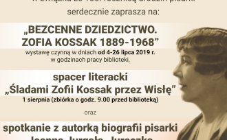 Plakat - 130. rocznica urodzin Zofii Kossak