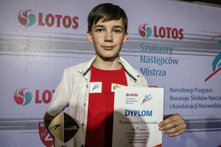 Tymoteusz Cienciała - najlepszy skoczek LOTOS CUP w kategorii Chłopców Starszych