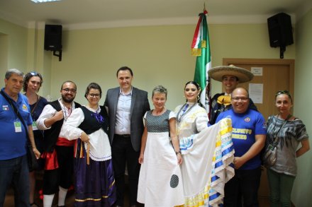 Spotkanie sekretarza miasta z przedstawicielami zespołów z Włoch i Meksyku