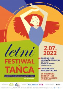 Plakat XII Letni Festiwal Tańca
