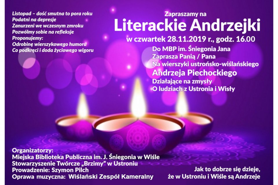 Plakat Literackich Andrzejków