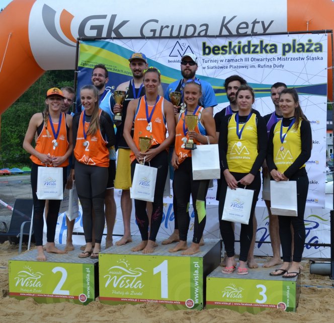 Triumfatorzy turnieju Beskidzka Plaża 2018 w Wiśle