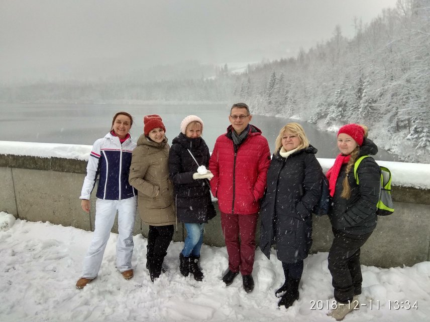 Goście z Rosji nad Jeziorem Czerniańskim