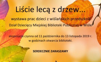 Plakat "Liście lecą z drzew..."