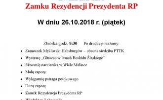 Plakat promujący wycieczkę