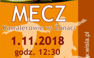 Plakat promujący mecz