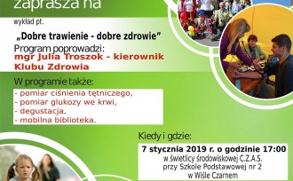 Plakat promujący spotkanie