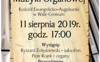 Plakat dotyczący Muzyki Organowej