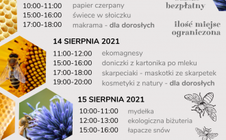 Plakat warsztatów ekologicznych