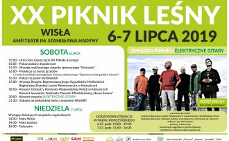 Plakat dotyczący Pikniku Leśnego