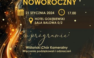 Plakat Koncertu Noworocznego z programem