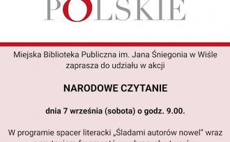 Plakat "NARODOWE CZYTANIE" 2019