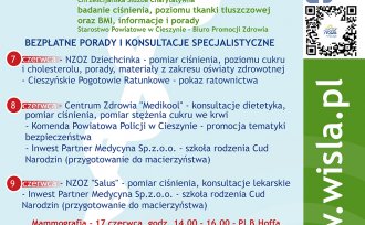 Plakat dotryczący Tygodnia Zdrowia