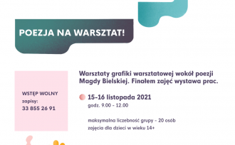 plakat "Poezja na warsztat"