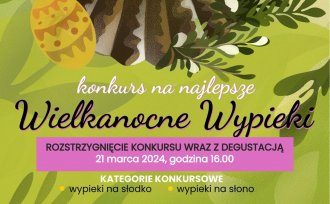 Plakat konkursu na wielkanocne wypieki