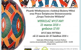 Plakat dotyczący wernisażu Wystawy Świątecznej