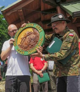 Życzenia i gratulacje dla gospodarzy schroniska