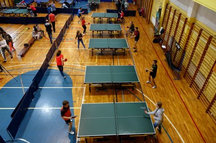 Trening w hali sportowej OS Start