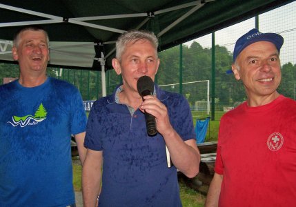 Organizatorzy wiślańskich zjazdów rodzinnych: Edward Wisełka, Roman Pilch, Bolesław Cieślar. (fot) Grażyna Pruska