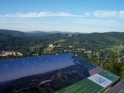 Panorama Wisły z tarasu