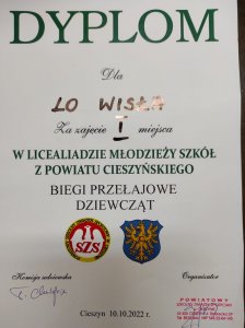 Dyplom dziewcząt