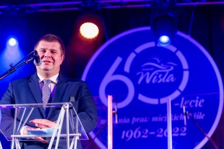 Marszałek Wojciech Kałuża w trakcie wystąpienia/fot. T. Żak/UMWS