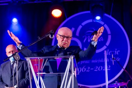 Donat Zniszczoł - wiceprezes WSS Wisła w trakcie wystąpienia/fot. T. Żak/UMWS