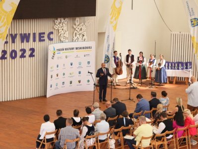 Burmistrz Żywca Antoni Szlagor witający gości/fot. A.Grygiel/UMWS