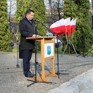 Przemówienie burmistrza Tomasza Bujoka