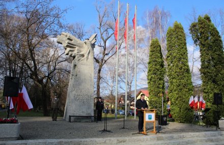 Przemówienie burmistrza Tomasza Bujoka