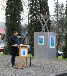 Przemówienie burmistrza Tomasza Bujoka