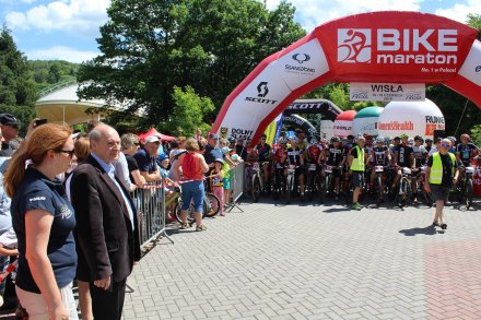 Sekretarz miasta Jan Cieślar czeka aby dać sygnał do startu