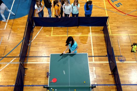 Zawodniczka w akcji podczas treningu