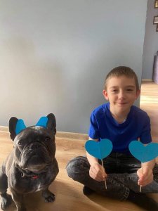 Uczniowie "na niebiesko"