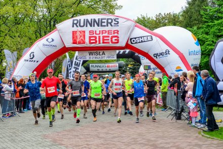 Start uczestników biegu