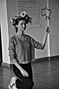 Uczestnicy projektu podczas zajęć