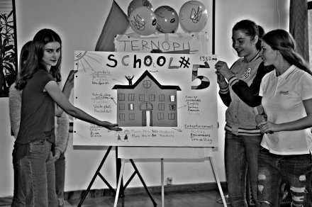 Uczestnicy projektu podczas zajęć