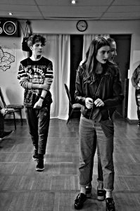 Uczestnicy projektu podczas zajęć