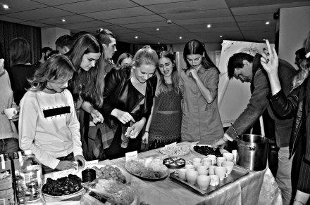 Uczestnicy projektu podczas zajęć