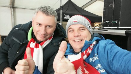 Prowadzący Adam Cieślar i Krzysztof Głombowicz