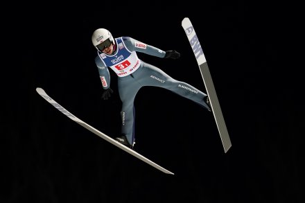 Piotr Żyła w czasie sobotnich zmagań