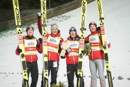 Drużyna Austrii wygrywa rywalizację drużynową w Wiśle