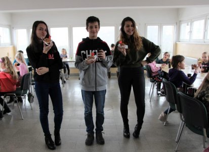 Uczestnicy zajęć w bibliotece