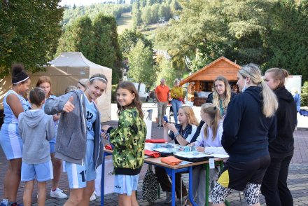 Zawodniczki Integracyjnego Stowarzyszenia Wiślańska Jedynka.