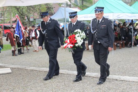 Delegacja wiślańskich ochotniczych straży pożarnych