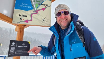 Dominik Dobrowolski nad Jeziorem Czerniańskim