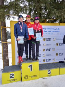 Dawid Pilch na podium