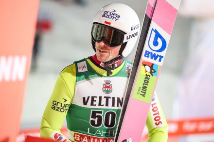 Piotr Żyła w w fińskim Lahti (fot.Tadeusz Mieczyński)