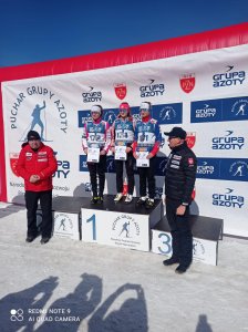 Laura Wantulok na I miejscu na podium