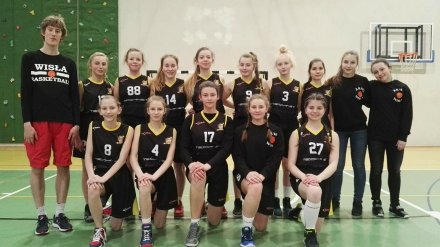 Drużyna U16 przed meczem z AZS Częstochowa